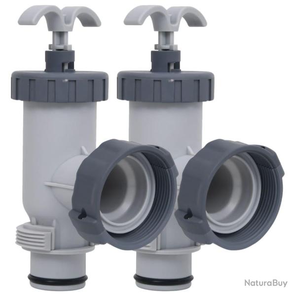 Vannes � piston de piscine 2 pcs