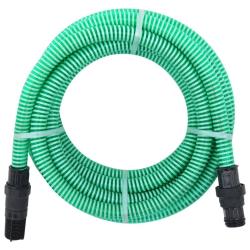 Tuyau d'aspiration avec raccords en PVC vert 1" 7 m PVC