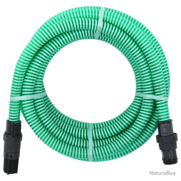Tuyau d'aspiration avec raccords en PVC vert 1" 4 m PVC alsavelo