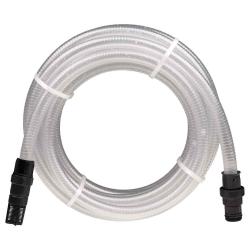 Tuyau d'aspiration avec raccords en PVC transparent 1" 10 m PVC alsavelo