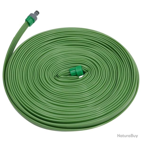 Tuyau d'arrosage � 3 tubes vert 7,5 m PVC