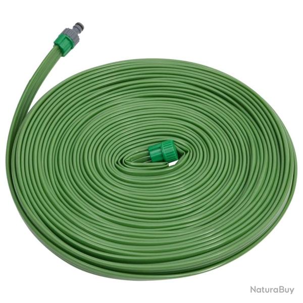 Tuyau d'arrosage � 3 tubes vert 22,5 m PVC alsavelo