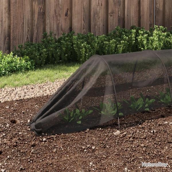 Tunnel en filet noir 300x50x48,5 cm acier et poly�thyl�ne