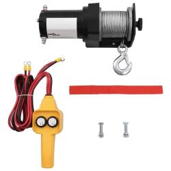 Treuil &eacute;lectrique 12 V 907 kg T&eacute;l&eacute;commande filaire