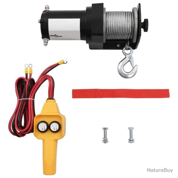 Treuil �lectrique 12 V 907 kg T�l�commande filaire