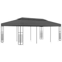 Tonnelle de jardin 3 x 6 m Anthracite alsavelo
