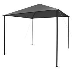 Tonnelle 3x3 m Anthracite Tissu et acier 180 g/m&sup2;