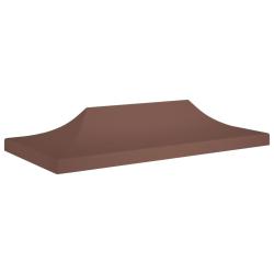 Toit de tente de r&eacute;ception 6x3 m Marron 270 g/m&sup2;