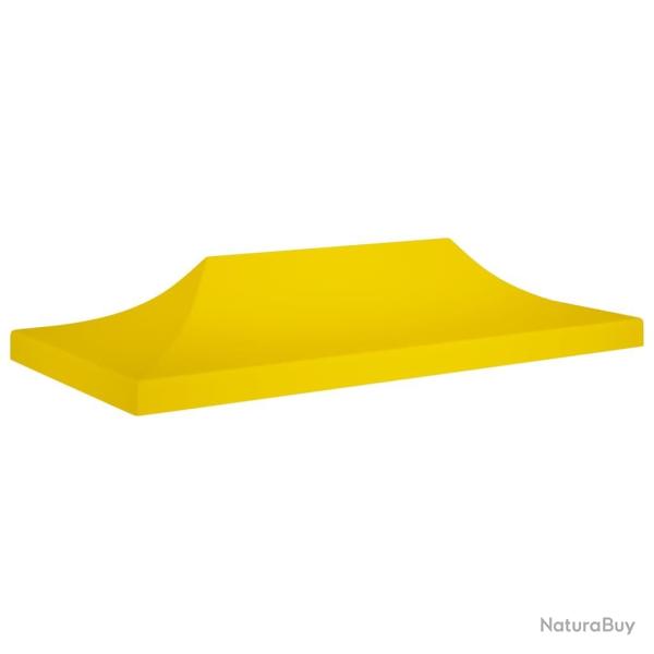 Toit de tente de rception 6x3 m Jaune 270 g/m alsavelo
