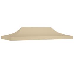 Toit de tente de r&eacute;ception 6x3 m Beige 270 g/m&sup2; alsavelo