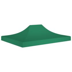 Toit de tente de r&eacute;ception 4x3 m Vert 270 g/m&sup2;