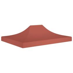 Toit de tente de r&eacute;ception 4x3 m Terre cuite 270 g/m&sup2;