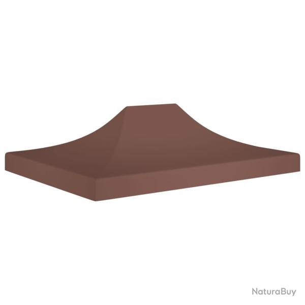 Toit de tente de r�ception 4x3 m Marron 270 g/m�
