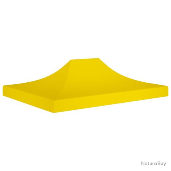 Toit de tente de rception 4x3 m Jaune 270 g/m alsavelo
