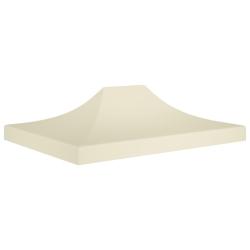 Toit de tente de r&eacute;ception 4x3 m Cr&egrave;me 270 g/m&sup2;