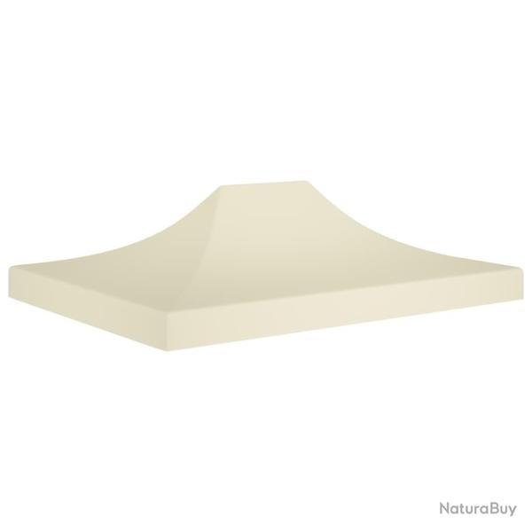 Toit de tente de r�ception 4x3 m Cr�me 270 g/m�