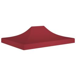 Toit de tente de r&eacute;ception 4x3 m Bordeaux 270 g/m&sup2;