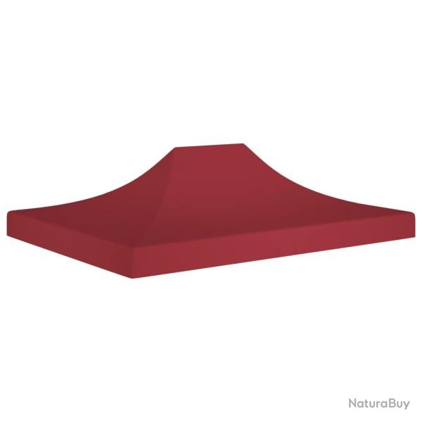 Toit de tente de r�ception 4x3 m Bordeaux 270 g/m�