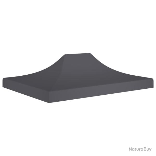 Toit de tente de rception 4x3 m Anthracite 270 g/m alsavelo