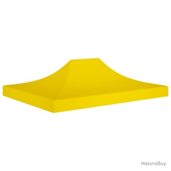 Toit de tente de rception 4,5x3 m Jaune 270 g/m alsavelo