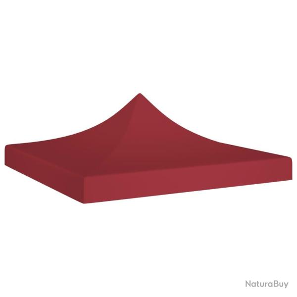Toit de tente de r�ception 3x3 m Bordeaux 270 g/m�