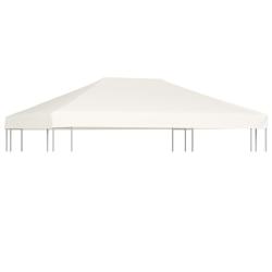 Toile sup&eacute;rieure de belv&eacute;d&egrave;re 310 g / m&sup2; 4x3 m Blanc cr&egrave;me parasol alsavelo