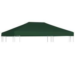 Toile sup&eacute;rieure de belv&eacute;d&egrave;re 310 g / m&sup2; 4 x 3 m Vert
