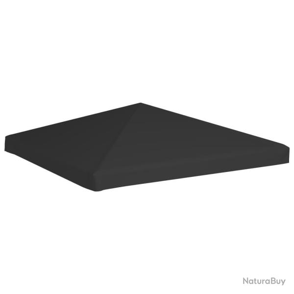 Toile de toit de belv�d�re 270 g/m� 3x3 m Noir