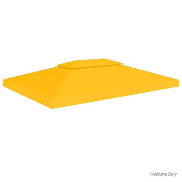 Toile de toit de belv�d�re 2 niveaux 310 g/m� 4x3 m Jaune