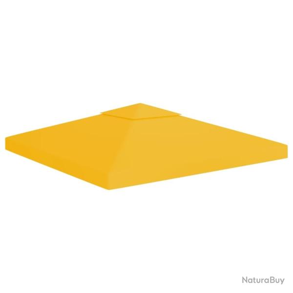 Toile de toit de belv�d�re 2 niveaux 310 g/m� 3x3 m Jaune