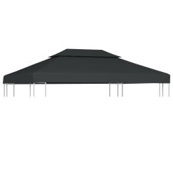 Toile de belv&eacute;d&egrave;re 2 niveaux 310 g/m&sup2; 4x3 m Anthracite
