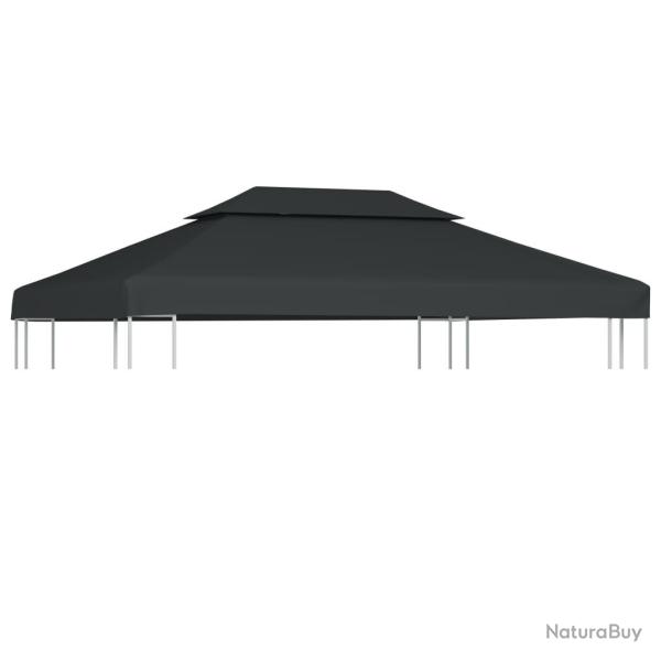 Toile de belv�d�re 2 niveaux 310 g/m� 4x3 m Anthracite