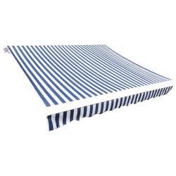 Toile d'auvent Bleu et blanc 450x300 cm