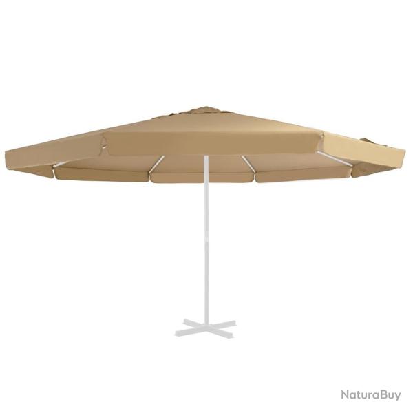Tissu de remplacement pour parasol d'ext�rieur Taupe 500 cm alsavelo
