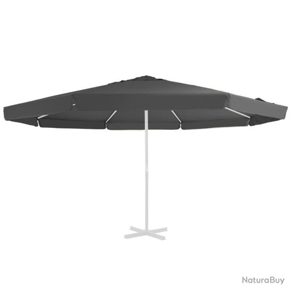Tissu de remplacement pour parasol d'ext�rieur Anthracite 500cm alsavelo
