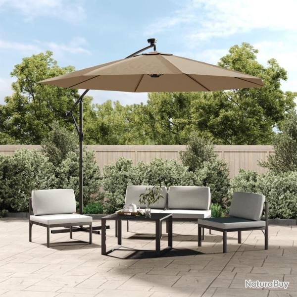 Tissu de remplacement pour parasol d�port� taupe 300 cm