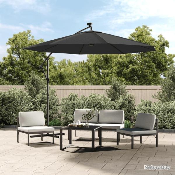 Tissu de remplacement pour parasol d�port� Anthracite 350 cm alsavelo