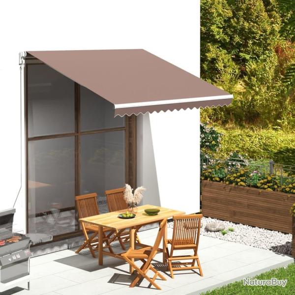 Tissu de remplacement pour auvent Marron 3x2,5 m alsavelo
