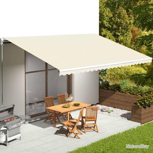 Tissu de remplacement pour auvent Cr�me 6x3,5 m