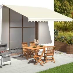 Tissu de remplacement pour auvent Cr&egrave;me 4,5x3,5 m