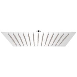 T&ecirc;te de douche plongeante carr&eacute;e en acier inoxydable 25x25 cm