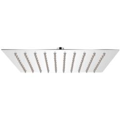 T&ecirc;te de douche plongeante carr&eacute;e en acier inoxydable 20x20 cm