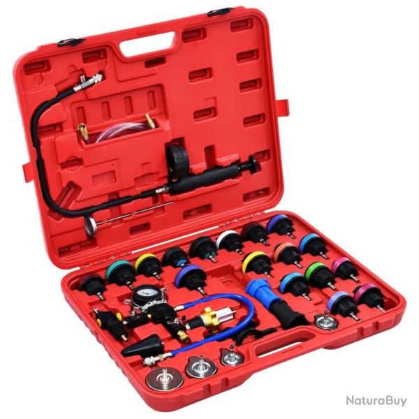 Testeur de pression pour refroidissement et bouchon 28 pcs
