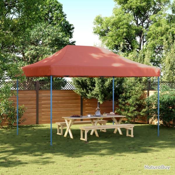 Tente r�ception pliable escamotable terre cuite 410x279x315 cm alsavelo