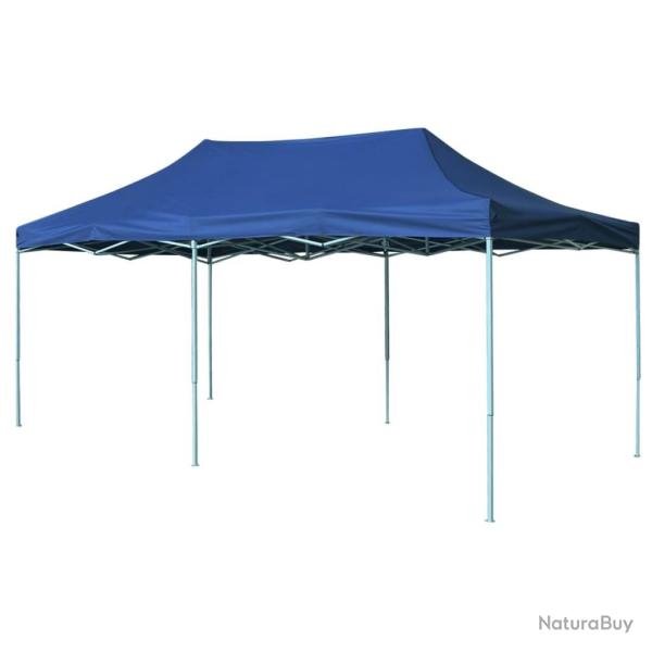 Tente pliable 3 x 6 m Bleu