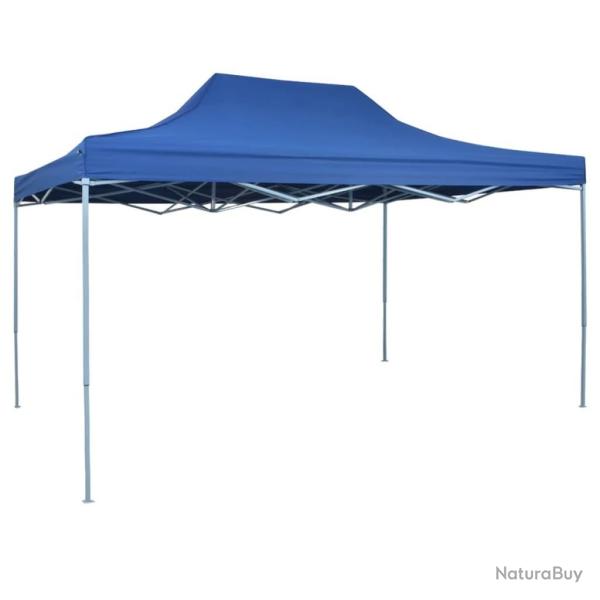 Tente pliable 3 x 4,5 m Bleu