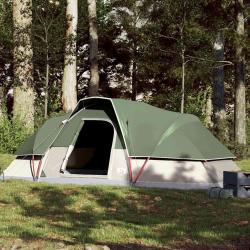 Tente familiale &agrave; d&ocirc;me 9 personnes vert imperm&eacute;able