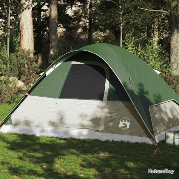Tente familiale � d�me 6 personnes vert imperm�able