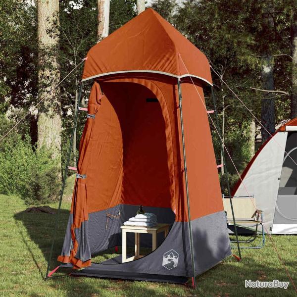 Tente de toilette gris et orange imperm�able