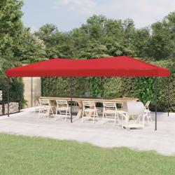 Tente de r&eacute;ception pliable Rouge 3x6 m alsavelo